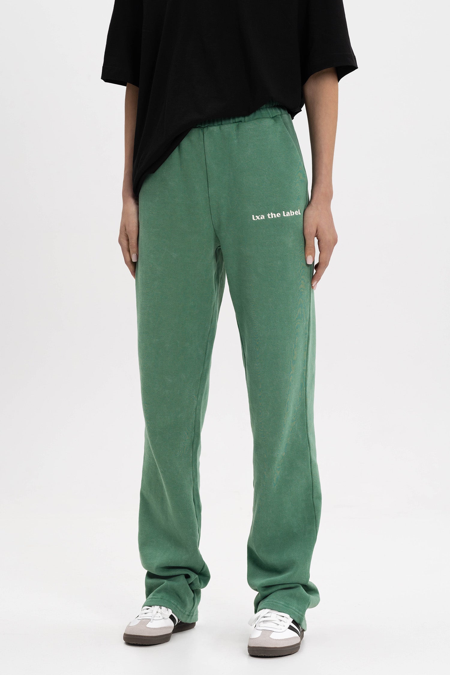 WASHED SWEATPANTS TALL - GREEN – LXA THE LABEL